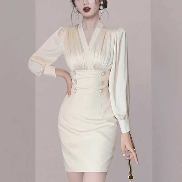 women office ol full sleeve mini pencil work dresses high waist patchwork bodycon double breasted slim dress vestidos 210526, Black;gray
women office ol full sleeve mini pencil work dresses high waist patchwork bodycon double breasted slim dress vestidos 210526, Black;gray