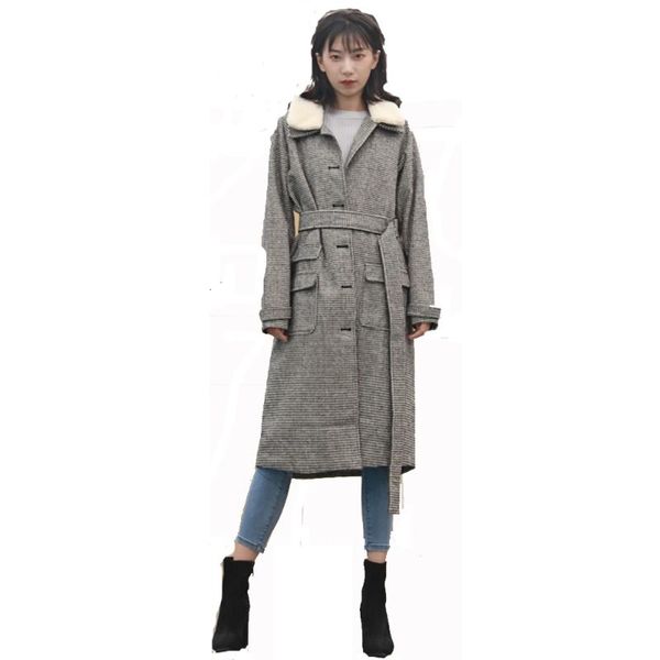 women's trench coats vintage faux fur lapel plaid h-slim long coat for women turn down collar sleeves pocket design worsted ta02800194, Tan;black
women's trench coats vintage faux fur lapel plaid h-slim long coat for women turn down collar sleeves pocket design worsted ta02800194, Tan;black