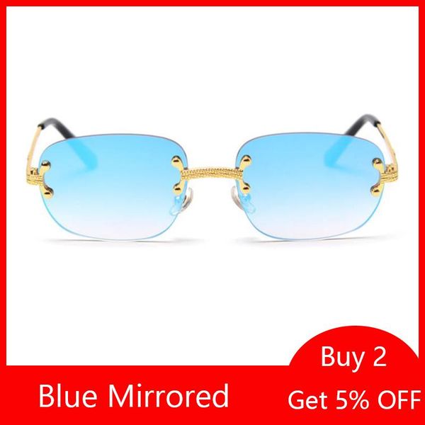 sunglasses chic retro small square women rimless blue mirrored sun glasses female 2021 fashion hip hop shades reflective oculos, White;black
sunglasses chic retro small square women rimless blue mirrored sun glasses female 2021 fashion hip hop shades reflective oculos, White;black