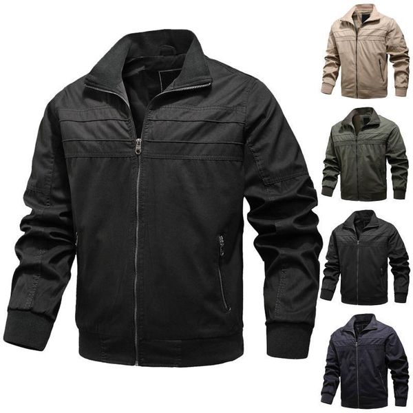 men's jackets 2021 military jacket men spring autumn cotton windbreaker pilot coat army bomber cargo flight male clothes, Black;brown
men's jackets 2021 military jacket men spring autumn cotton windbreaker pilot coat army bomber cargo flight male clothes, Black;brown