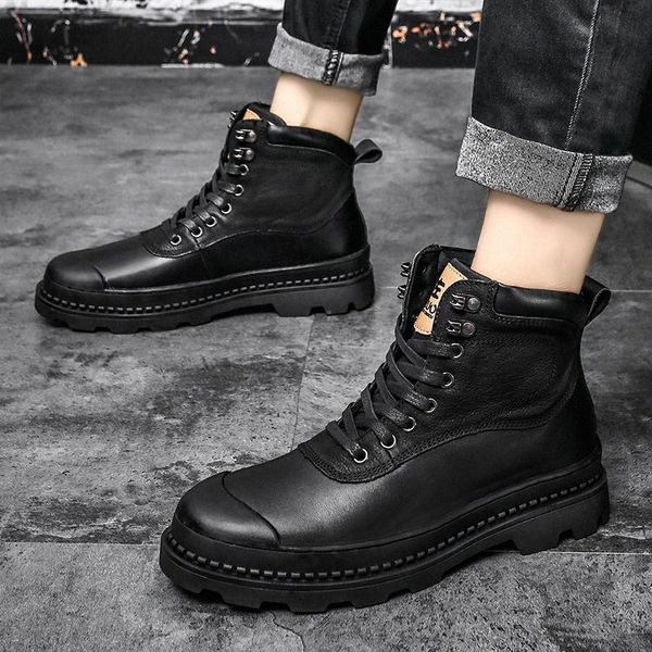 2020 men boots fur warm ankle boots for male shoes motocycle snow winter shoes men big size 47 s7aq#, Black
2020 men boots fur warm ankle boots for male shoes motocycle snow winter shoes men big size 47 s7aq#, Black