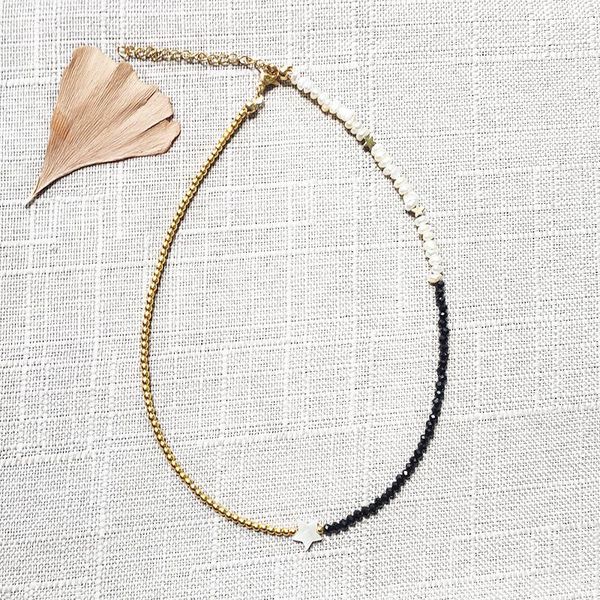 chokers asymmetrical design black crystal gold-color bead stitching necklace vintage trendy charm shell star pendant choker couple joyas, Golden;silver
chokers asymmetrical design black crystal gold-color bead stitching necklace vintage trendy charm shell star pendant choker couple joyas, Golden;silver
