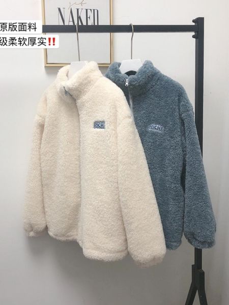 women's hoodies & sweatshirts 2021 autumn winter lamb wool coat women shearling sheepskin jacket oversize warm pocket leather outerwear, Black
women's hoodies & sweatshirts 2021 autumn winter lamb wool coat women shearling sheepskin jacket oversize warm pocket leather outerwear, Black
