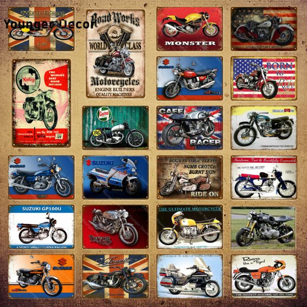 world classic motorcycles metal signs cafe racer vintage metal plate pub club home wall decor motor poster retro plaque yi-1561
world classic motorcycles metal signs cafe racer vintage metal plate pub club home wall decor motor poster retro plaque yi-1561