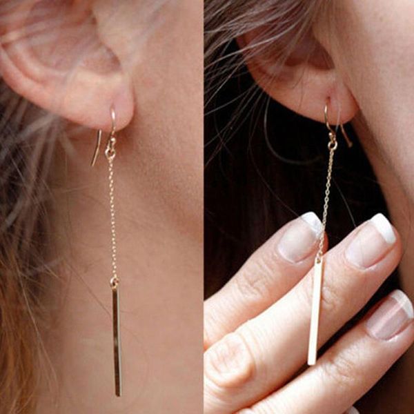 dangle & chandelier woman earrings jewelry fashion personality gold simple long paragraph word chain, Silver
dangle & chandelier woman earrings jewelry fashion personality gold simple long paragraph word chain, Silver