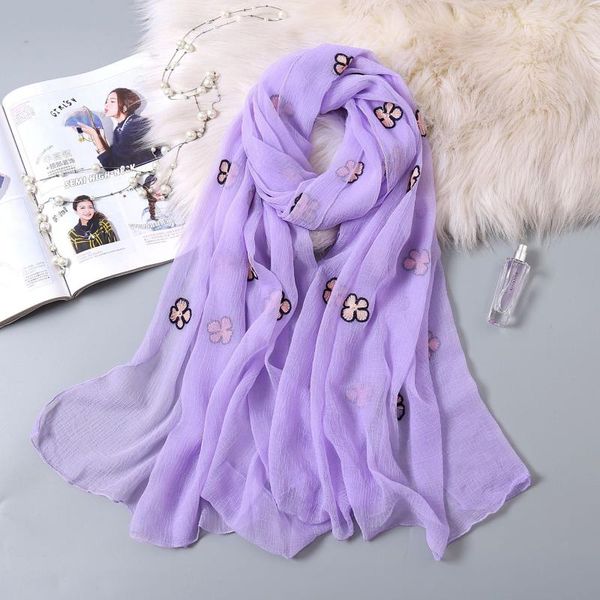 scarves four-leaf clover silk scarf embroidery fashion women soft casual printing hijab ladies spring pleated shawl 2021 elegant, Blue;gray
scarves four-leaf clover silk scarf embroidery fashion women soft casual printing hijab ladies spring pleated shawl 2021 elegant, Blue;gray