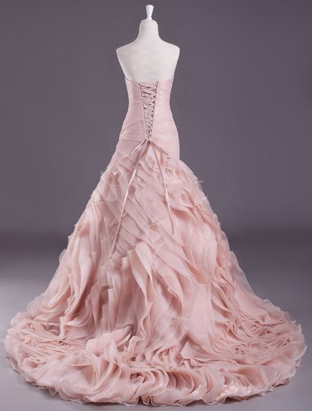 new fashion 2021 pink organza wedding a-line strapless sweetheart neck tiered sweep bridal gowns vestidos de mairee mhut, White
new fashion 2021 pink organza wedding a-line strapless sweetheart neck tiered sweep bridal gowns vestidos de mairee mhut, White
