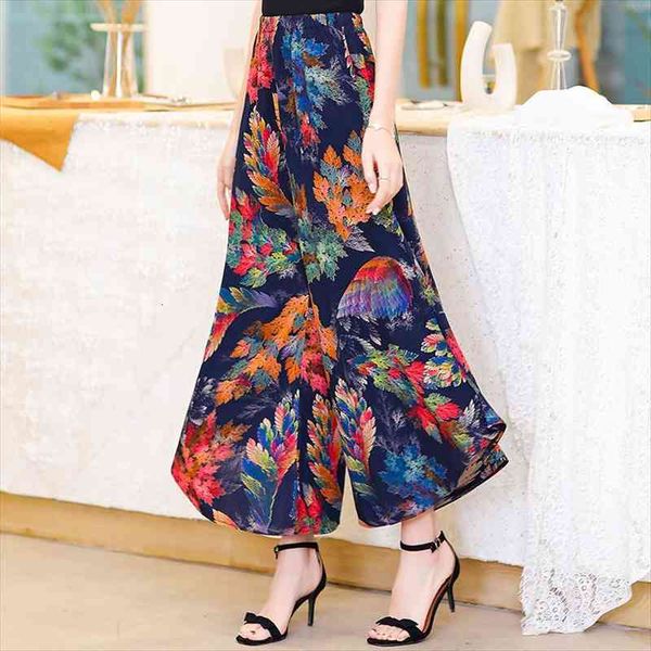 autumn spring woman print wide leg pants high elastic waist trousers for female loose lady elegant pockets skirt pants, Black;white
autumn spring woman print wide leg pants high elastic waist trousers for female loose lady elegant pockets skirt pants, Black;white