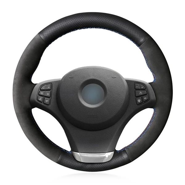 steering wheel covers car cover diy hand-stitched non-slip black genuine leather suede for e83 x3 2003-2010 e53 x5 2004 2005 2006
steering wheel covers car cover diy hand-stitched non-slip black genuine leather suede for e83 x3 2003-2010 e53 x5 2004 2005 2006