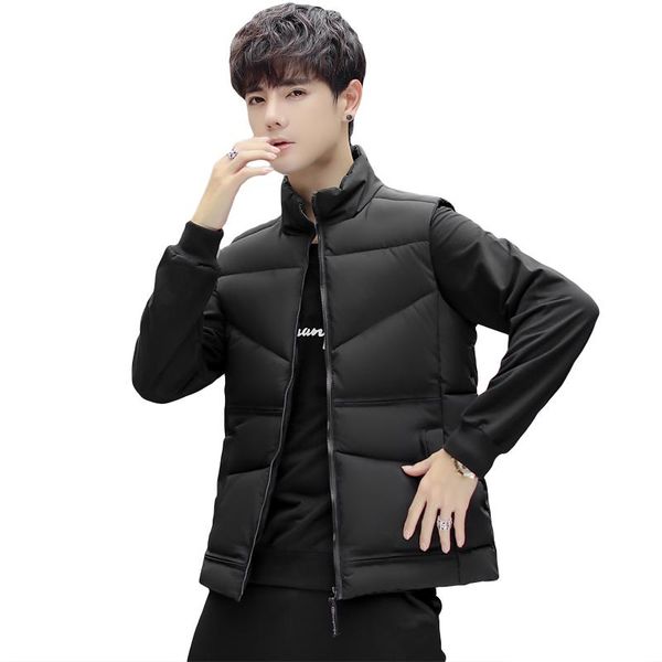 men's vests men vest winter hooded sleeveless jackets stylish plus size windproof warm waistcoat, Black;white
men's vests men vest winter hooded sleeveless jackets stylish plus size windproof warm waistcoat, Black;white