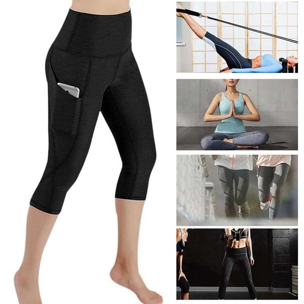 women's leggings breathable shapewear push up women yoga pocket high waist fitness workout female stretchy pants, Black
women's leggings breathable shapewear push up women yoga pocket high waist fitness workout female stretchy pants, Black