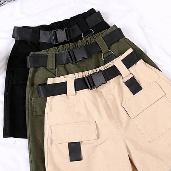 2021 summer womens shorts with belt high waist large pocket cargo shorts plus size s 2xl cotton shorts spodenki damskie, White;black
2021 summer womens shorts with belt high waist large pocket cargo shorts plus size s 2xl cotton shorts spodenki damskie, White;black