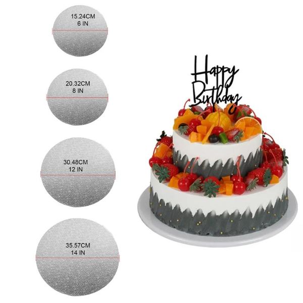 other bakeware 6/8/12/14 inch round cake drums boards professional sturdy thick smooth circles pizza base holder stand kitchen baking supp
other bakeware 6/8/12/14 inch round cake drums boards professional sturdy thick smooth circles pizza base holder stand kitchen baking supp