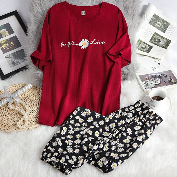 autumn new women cotton homewear fall atoff home pajamas casual 2 pieces set women's autumn home clothes female pajamas 210305, Black;red
autumn new women cotton homewear fall atoff home pajamas casual 2 pieces set women's autumn home clothes female pajamas 210305, Black;red