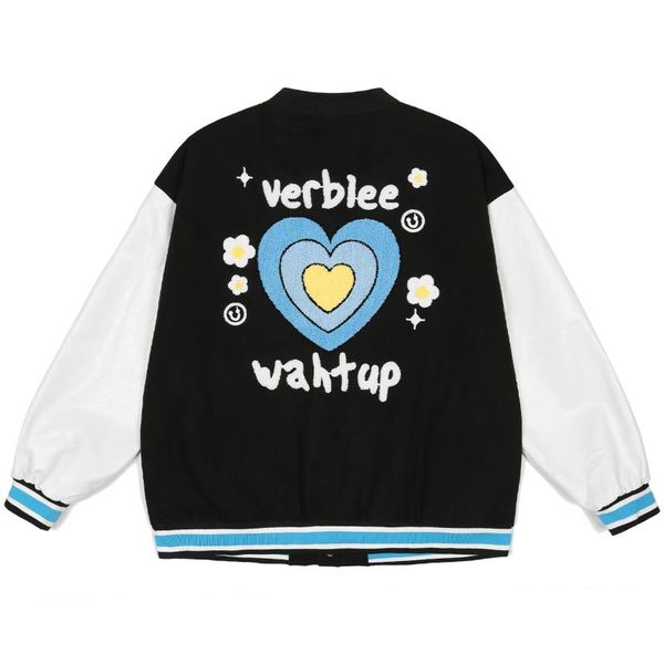 men's jackets lacible men baseball jacket coat hip hop streetwear heart plush embroidery bomber 2021 autumn harajuku varsity, Black;brown
men's jackets lacible men baseball jacket coat hip hop streetwear heart plush embroidery bomber 2021 autumn harajuku varsity, Black;brown