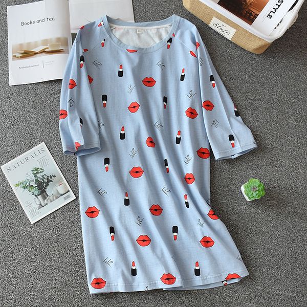 2021 spring and summer new nightgowns 100% cotton printing loose large size home service ladies night skirt thin section short sleeve rz8w, White
2021 spring and summer new nightgowns 100% cotton printing loose large size home service ladies night skirt thin section short sleeve rz8w, White