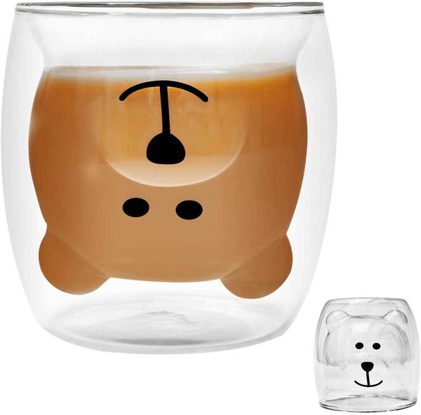 cute bear double wall glass cup, espresso coffee tea milk wine for male and female, creative mug personal
cute bear double wall glass cup, espresso coffee tea milk wine for male and female, creative mug personal