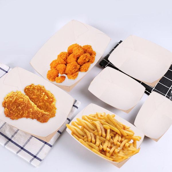kitchen storage & organization 100 pcs disposable paper food serving tray kraft take-out box boat shape snack open french fries chicken
kitchen storage & organization 100 pcs disposable paper food serving tray kraft take-out box boat shape snack open french fries chicken