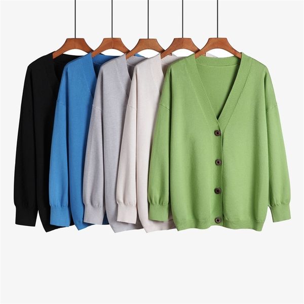 2021 spring and autumn women's knitting sweater loose lazy wind v-neck coat thickened cardigan, White;black
2021 spring and autumn women's knitting sweater loose lazy wind v-neck coat thickened cardigan, White;black