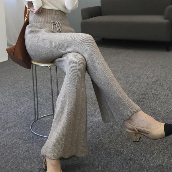 women's pants & capris 2021 solid flat real vadim sale formal regular women spring thick wool knit high waist temperament micro trouser, Black;white
women's pants & capris 2021 solid flat real vadim sale formal regular women spring thick wool knit high waist temperament micro trouser, Black;white