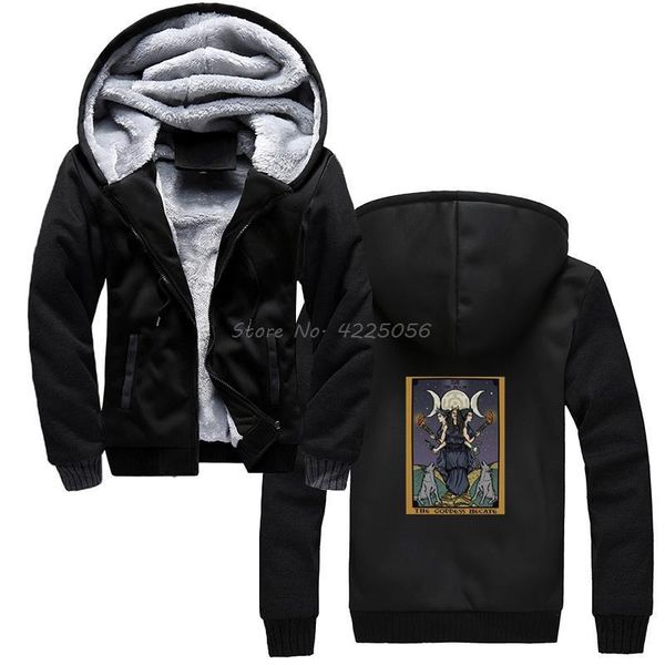 men's hoodies & sweatshirts triple moon goddess hecate witch tarot card hoodie men winter thicken hooded sweatshirt streetwear harajuku, Black
men's hoodies & sweatshirts triple moon goddess hecate witch tarot card hoodie men winter thicken hooded sweatshirt streetwear harajuku, Black