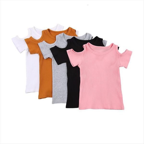 girl solid color knitted t shirt casual short sleeve off shoulder round neck simple summer clothes, Blue
girl solid color knitted t shirt casual short sleeve off shoulder round neck simple summer clothes, Blue
