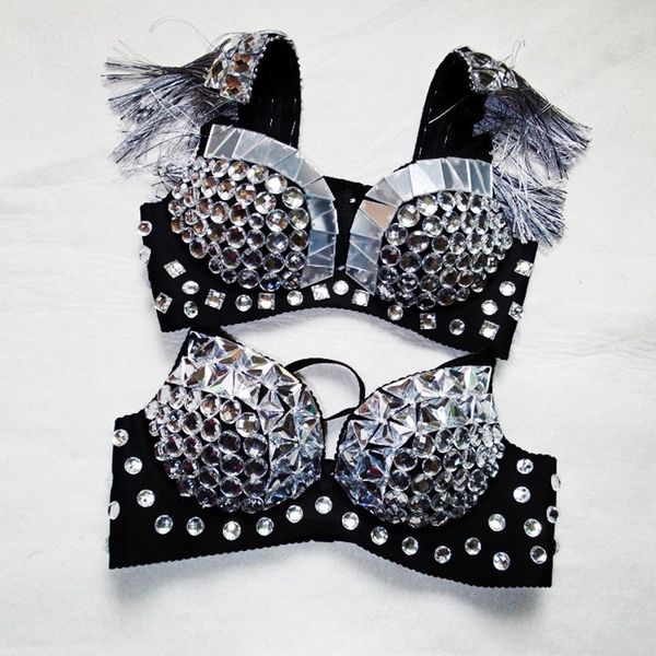mirror costume rhinestone bra female singer night bar pole dance party gogo dance fringe bikini stage wear roupa feminina, Black;red
mirror costume rhinestone bra female singer night bar pole dance party gogo dance fringe bikini stage wear roupa feminina, Black;red