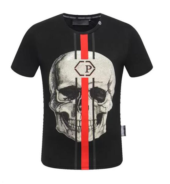 supply summer fashion men's diamond-studded skull slim short-sleeved t-shirt pp, White;black
supply summer fashion men's diamond-studded skull slim short-sleeved t-shirt pp, White;black