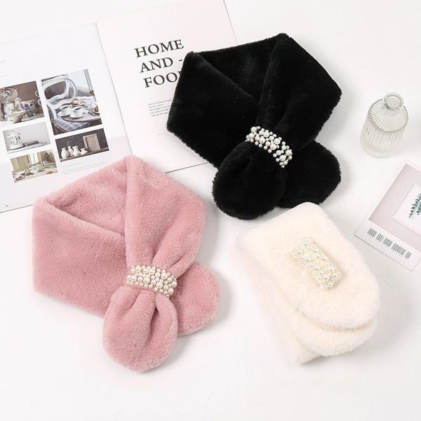 scarves beautiful pearls decorate neckerchief winter outdoor thick warm plush fur neck cover scarf collar women girls accessories, Blue;gray
scarves beautiful pearls decorate neckerchief winter outdoor thick warm plush fur neck cover scarf collar women girls accessories, Blue;gray