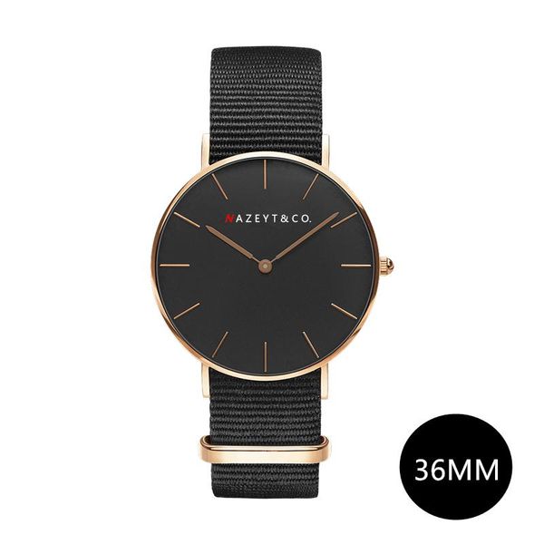 wristwatches nazeyt promotion female classic british style black nylon wristwatch woman student simple dial quartz ladies watches 36mm, Slivery;brown
wristwatches nazeyt promotion female classic british style black nylon wristwatch woman student simple dial quartz ladies watches 36mm, Slivery;brown