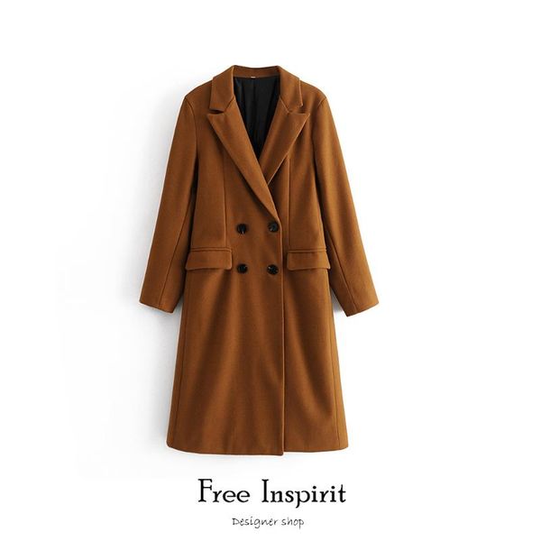 women's wool & blends inspirit 2021 winter turn-down collar loose coat double breasted casual style long black overcoat
women's wool & blends inspirit 2021 winter turn-down collar loose coat double breasted casual style long black overcoat