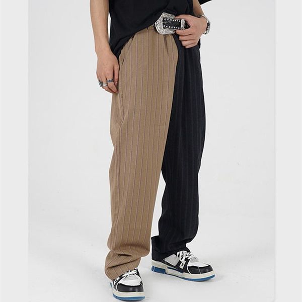 men's pants summer clothing male personality fashion casual stripes straight trousers th5-14, Black
men's pants summer clothing male personality fashion casual stripes straight trousers th5-14, Black