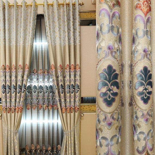 curtain & drapes custom luxury european color embroidered curtains for living room balcony bedroom study gradual change
curtain & drapes custom luxury european color embroidered curtains for living room balcony bedroom study gradual change