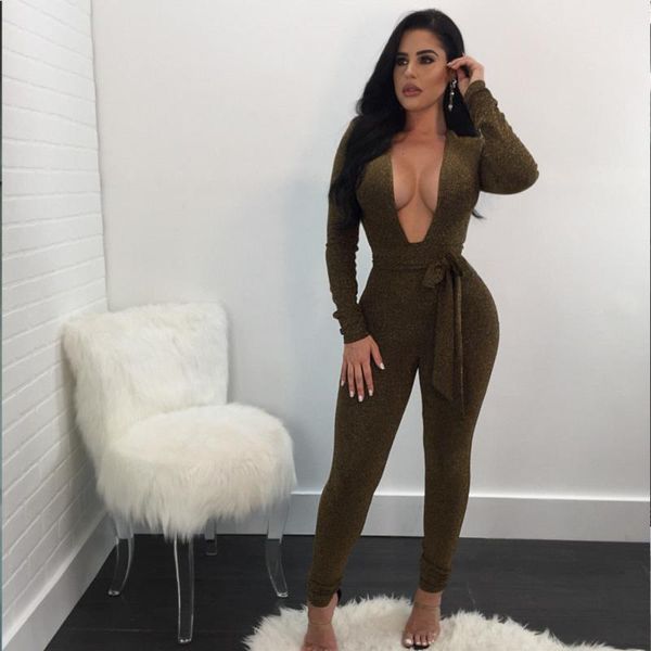 women's jumpsuits & rompers 2021 women ladies bodysuits long sleeve deep v neck clubwear playsuit bodycon party jumpsuit trousers, Black;white
women's jumpsuits & rompers 2021 women ladies bodysuits long sleeve deep v neck clubwear playsuit bodycon party jumpsuit trousers, Black;white