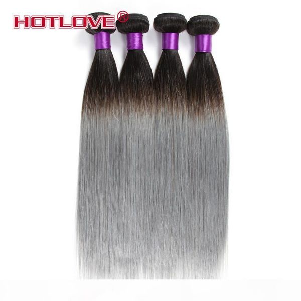 ove 3 bundles grey brazilian ombre hair extensions two tone color 1b grey ombre straight brazilian remy human hair bundle, Black
ove 3 bundles grey brazilian ombre hair extensions two tone color 1b grey ombre straight brazilian remy human hair bundle, Black