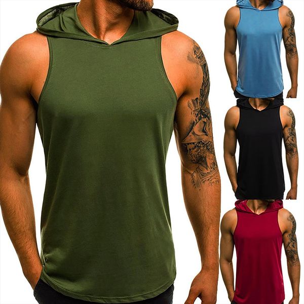 mens pure color vest men hooded bodybuilding sports sweatshirt blouse fast drying sleeveless fitnes gym running sportwear, White;black
mens pure color vest men hooded bodybuilding sports sweatshirt blouse fast drying sleeveless fitnes gym running sportwear, White;black