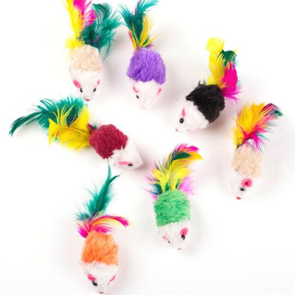 cat toys 10 pcs false mouse pet mini funny playing for cats with colorful feather plush
cat toys 10 pcs false mouse pet mini funny playing for cats with colorful feather plush