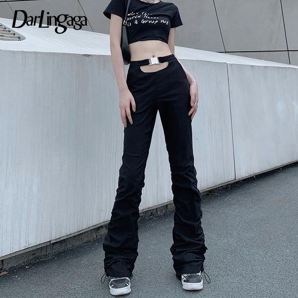women's pants & capris darlingaga harajuku black skinny high waist women cut out drawstring stacked korean fashion shirring long trouse, Black;white
women's pants & capris darlingaga harajuku black skinny high waist women cut out drawstring stacked korean fashion shirring long trouse, Black;white