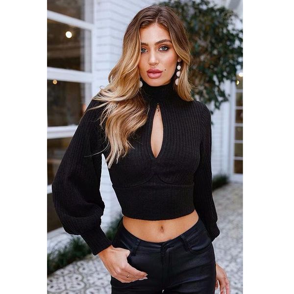 women's sweaters self duna 2021 autumn women turtleneck sweater pullover black grey long sleeve backless knitted female jumper, White;black
women's sweaters self duna 2021 autumn women turtleneck sweater pullover black grey long sleeve backless knitted female jumper, White;black