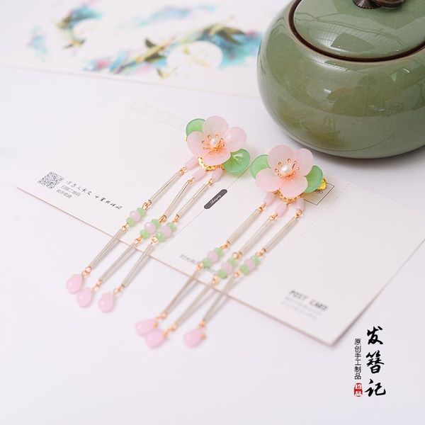 hair accessories pair of vintage pink flower handmade clip tassel headwear for kimono hanfu cosplay fz
hair accessories pair of vintage pink flower handmade clip tassel headwear for kimono hanfu cosplay fz