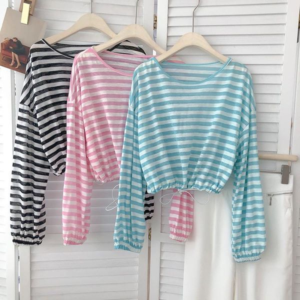 women's t-shirt korobov preppy style hit color striped patchwork t shirts korean sweet chic summer tee o neck long sleeve shirt, White
women's t-shirt korobov preppy style hit color striped patchwork t shirts korean sweet chic summer tee o neck long sleeve shirt, White