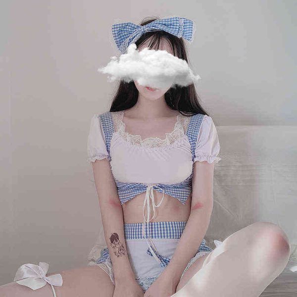 nxy set pastoral plaid pajamas for women lingerie pyjamas female chief private costume room underwear lace maid cosplay uniform 1210, Red;black
nxy set pastoral plaid pajamas for women lingerie pyjamas female chief private costume room underwear lace maid cosplay uniform 1210, Red;black