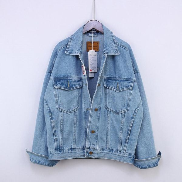 women's jackets 2021 spring autumn vintage oversize denim jacket women clothes korean bomber coat female casual fashion loose jeans out, Black;brown
women's jackets 2021 spring autumn vintage oversize denim jacket women clothes korean bomber coat female casual fashion loose jeans out, Black;brown