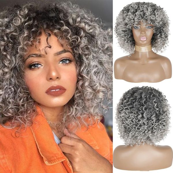 synthetic wigs azqueen afro kinky curly short wig for women with bangs mixed black and gray
synthetic wigs azqueen afro kinky curly short wig for women with bangs mixed black and gray