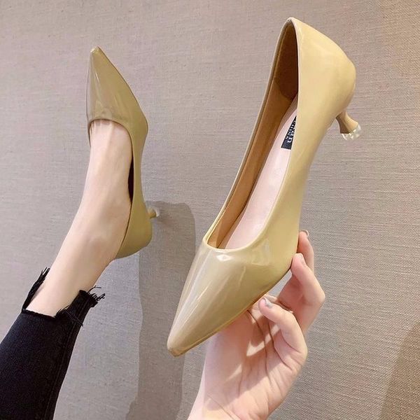 dress shoes nude brand fashion woman pointed toe fine with heels shallow mouth high patent leather summer pumps mujer, Black
dress shoes nude brand fashion woman pointed toe fine with heels shallow mouth high patent leather summer pumps mujer, Black