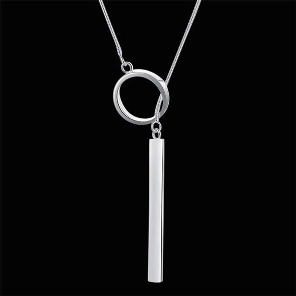 pendant necklaces fashion simplicity necklace for women wedding jewelry 18 inches creative round christmas gifts, Silver
pendant necklaces fashion simplicity necklace for women wedding jewelry 18 inches creative round christmas gifts, Silver