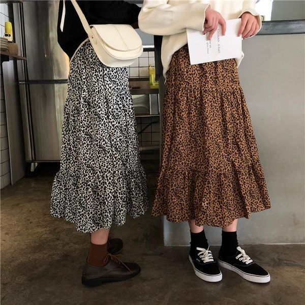 skirts preppy style leopard print midi fashion spring autumn women high waist floral long skirt, Black
skirts preppy style leopard print midi fashion spring autumn women high waist floral long skirt, Black
