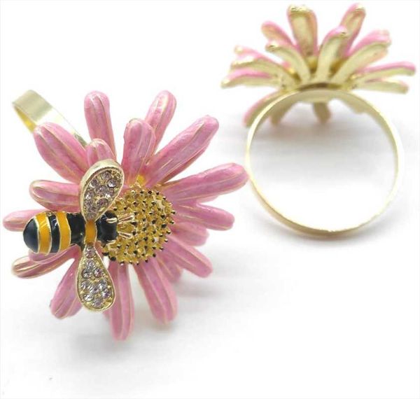 napkin rings 12 pack daisy flower ring serviette metal bee holder wedding party and daily use table decoration
napkin rings 12 pack daisy flower ring serviette metal bee holder wedding party and daily use table decoration
