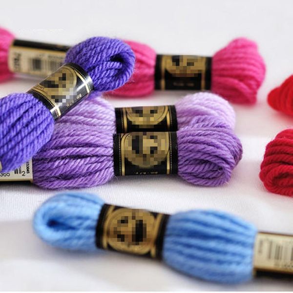 yarn similar dmc wool cross stitch handmade embroidery thread carpet threadcommon colors 390, Black;white
yarn similar dmc wool cross stitch handmade embroidery thread carpet threadcommon colors 390, Black;white