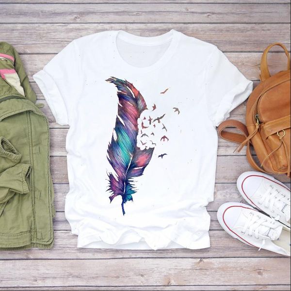 women feather bird cartoon watercolor 90s fashion clothes lady t shirts womens t shirt ladies graphic female tee t shirt, White
women feather bird cartoon watercolor 90s fashion clothes lady t shirts womens t shirt ladies graphic female tee t shirt, White